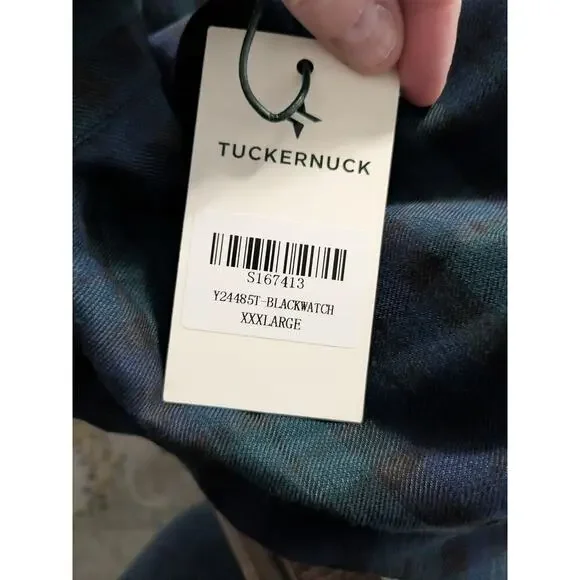 NEW Tuckernuck Women's XXXL Blackwatch Royal Blue Green Shirt Dress Holiday - Picture 4 of 11